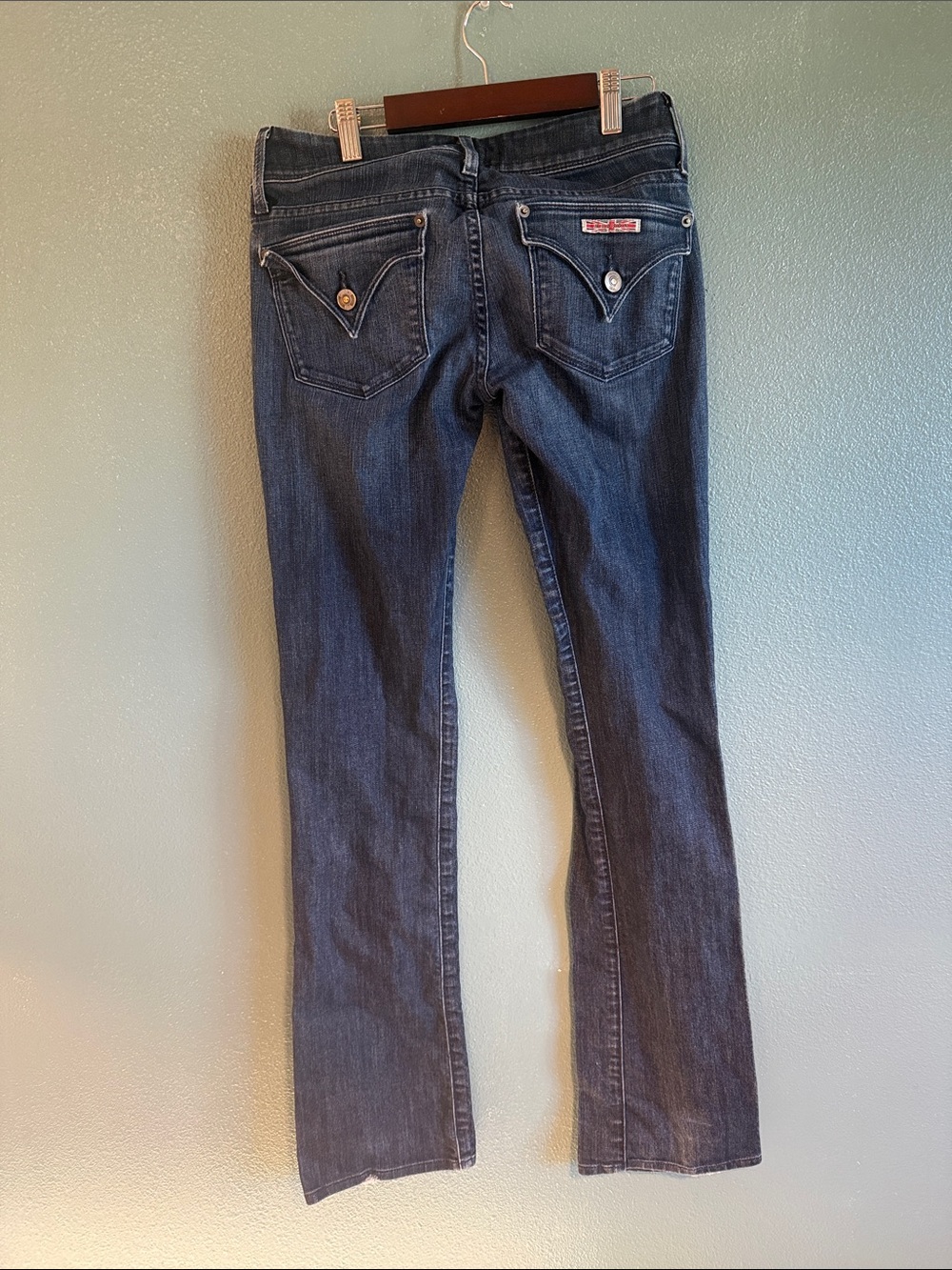 Hudson Jeans Straight Leg Dark Blue Denim